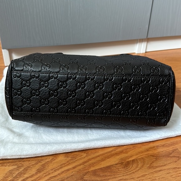Gucci double handle Authentic leather GG print bag - Picture 3 of 9